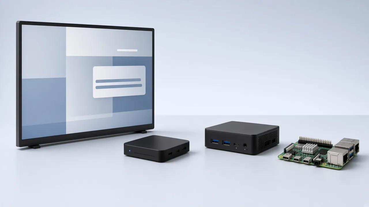 Коммерческая панель, Android-приставка, мини-ПК и Raspberry Pi для digital signage